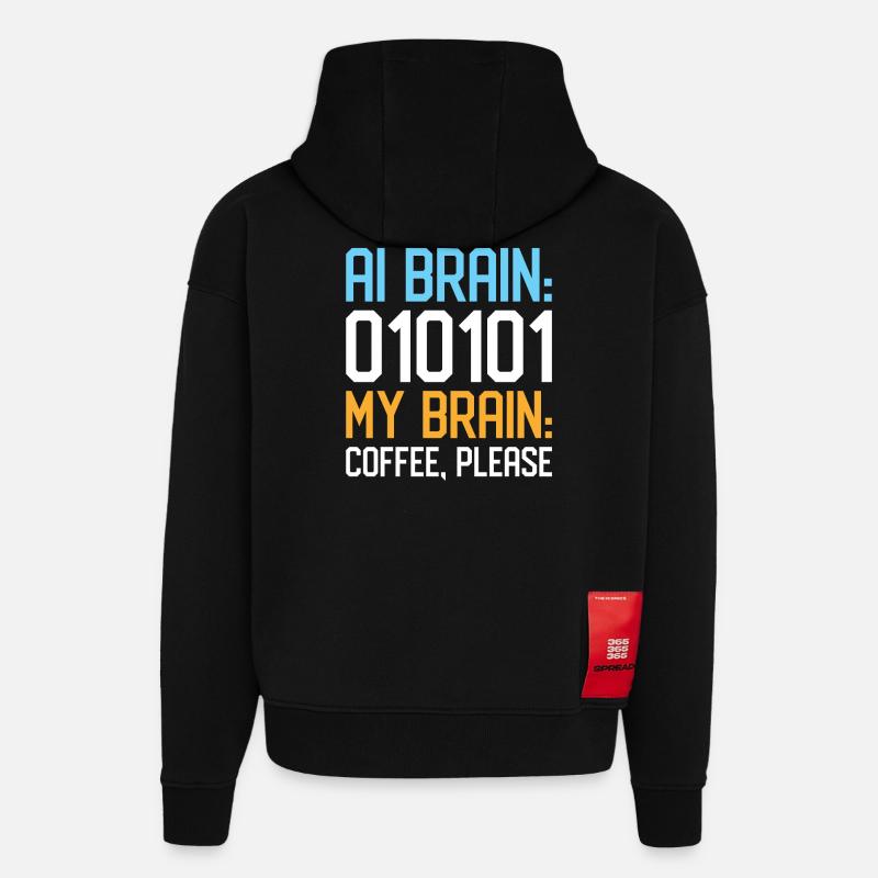 Artificial Intelligence Ai Lovers - Hoodie- made by SPREAD  - SOLID BLACK