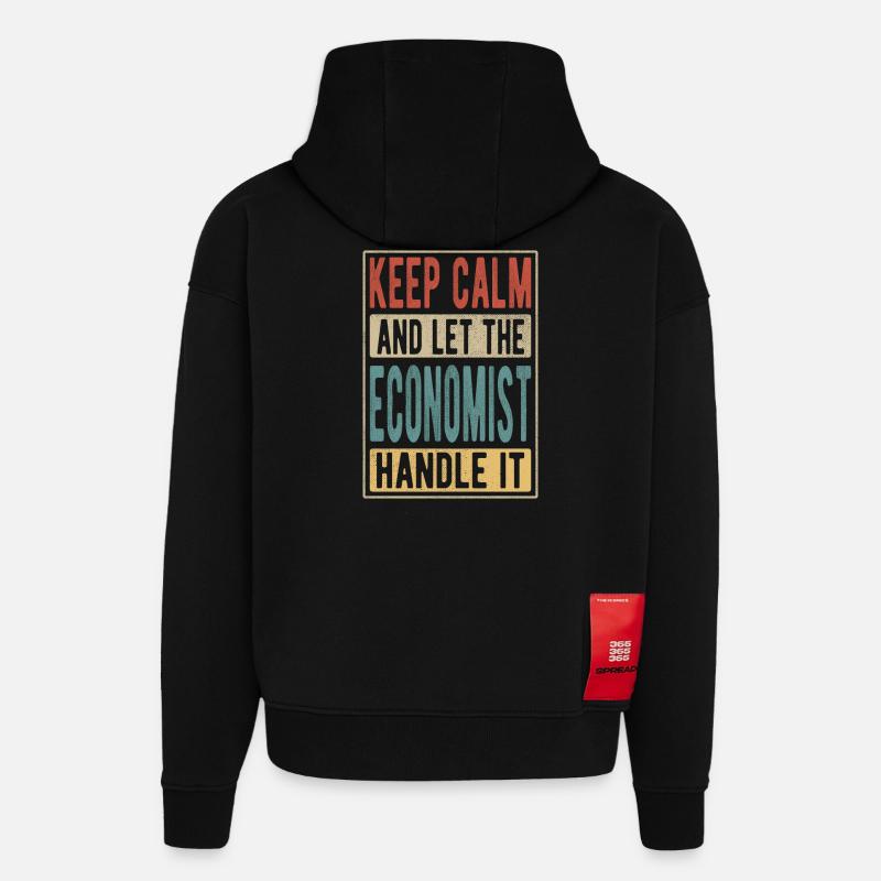 Ökonom Retro Geschenk - Hoodie- made by SPREAD  - SOLID BLACK