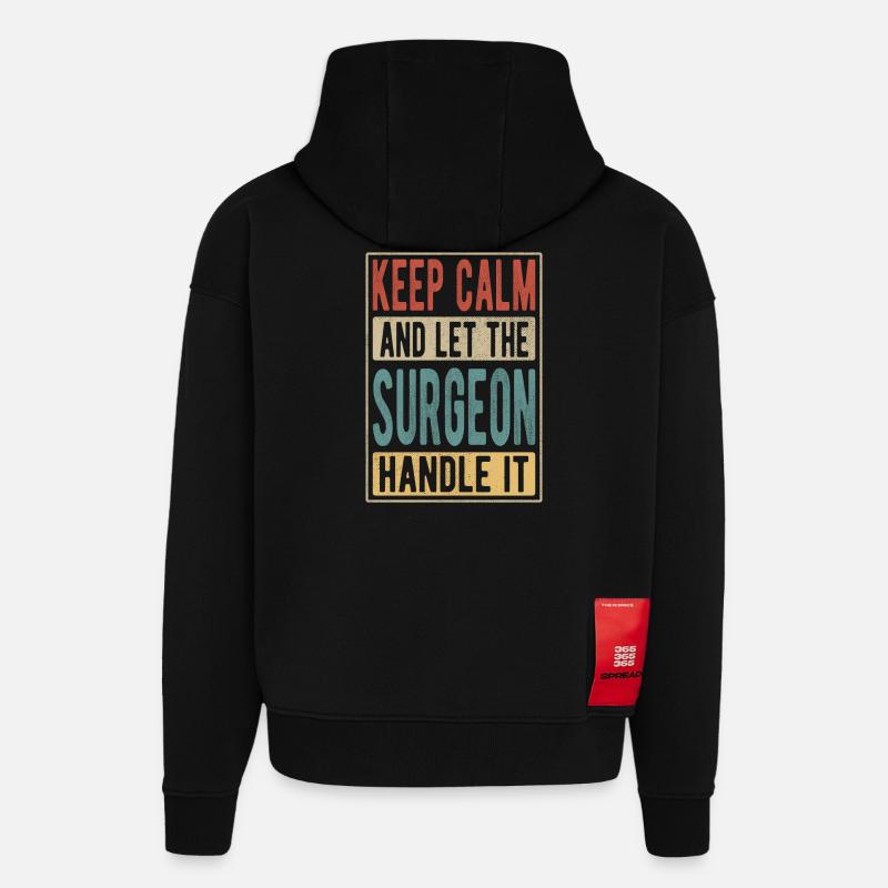 Chirurg Retro Geschenk - Hoodie- made by SPREAD  - SOLID BLACK