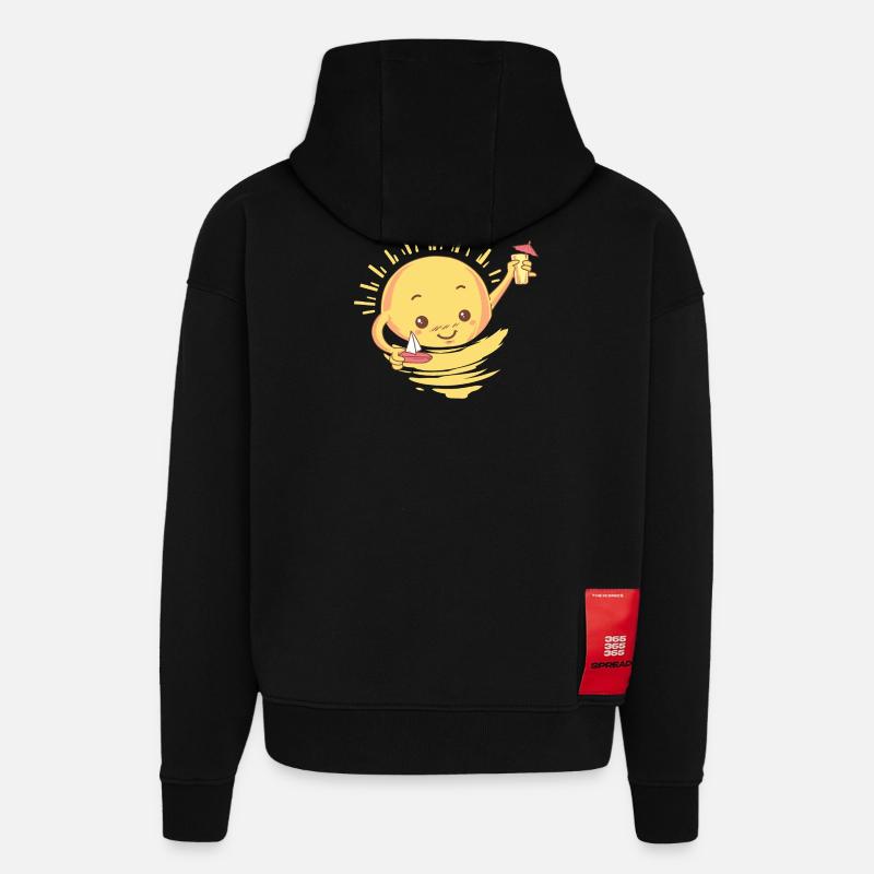 Sommer Cocktail Geschenk - Hoodie- made by SPREAD - SOLID BLACK
