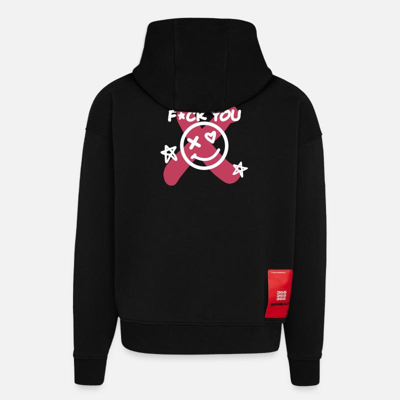 Fick dich! - Hoodie- made by SPREAD  - SOLID BLACK