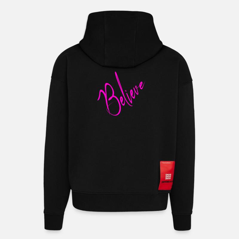 Glaube - Hoodie- made by SPREAD  - SOLID BLACK
