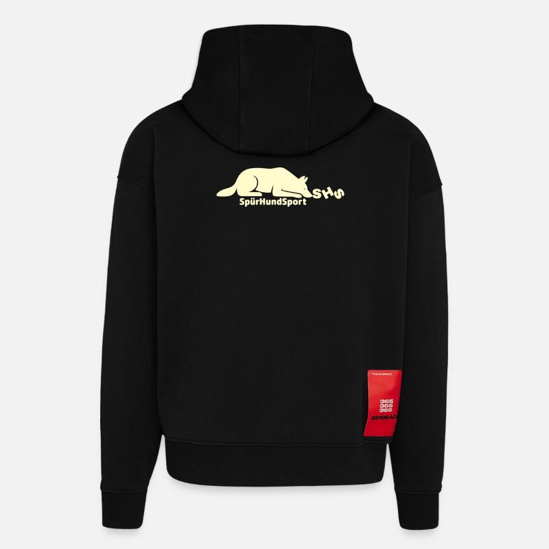 SHS Logo lemon - Hoodie- made by SPREAD  - SOLID BLACK