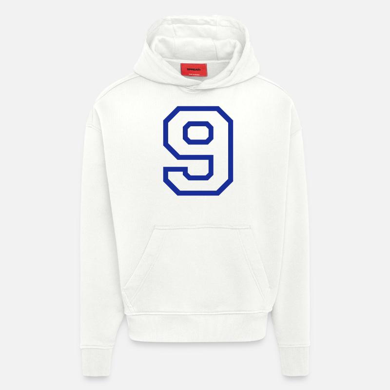DIE NUMMER 9 - NEUN - Hoodie- made by SPREAD - OFF WHITE