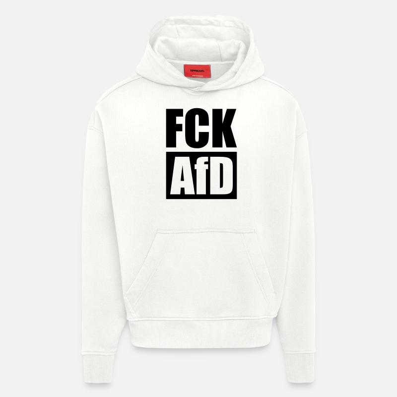 Fuck AFD - Hoodie- made by SPREAD  - OFF WHITE