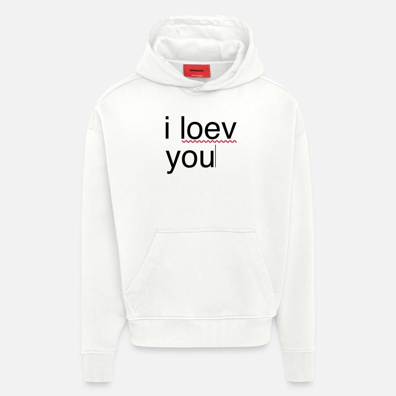 ich liebe dich Fehler - Hoodie- made by SPREAD - OFF WHITE