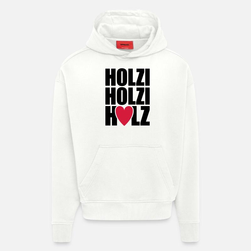 Holzi Holzi Holz - Hoodie- made by SPREAD  - OFF WHITE
