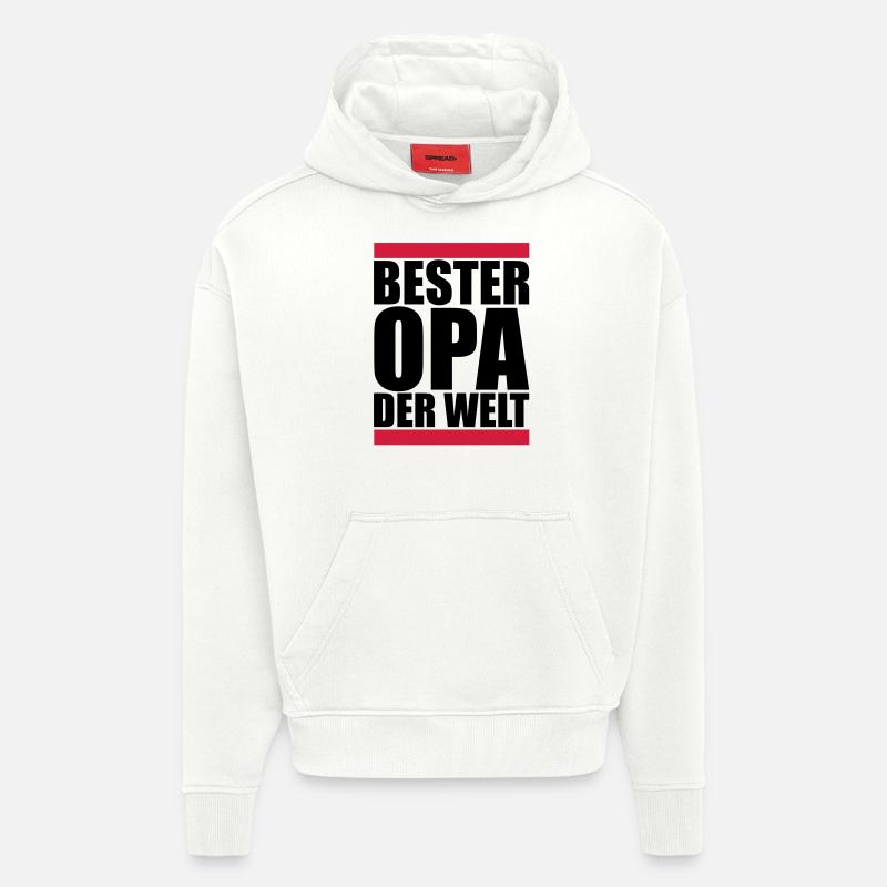 opa - Hoodie- made by SPREAD  - OFF WHITE