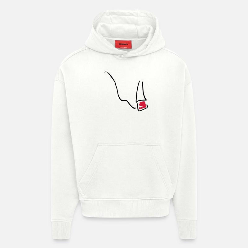 cigarette_01 - Hoodie- made by SPREAD  - OFF WHITE