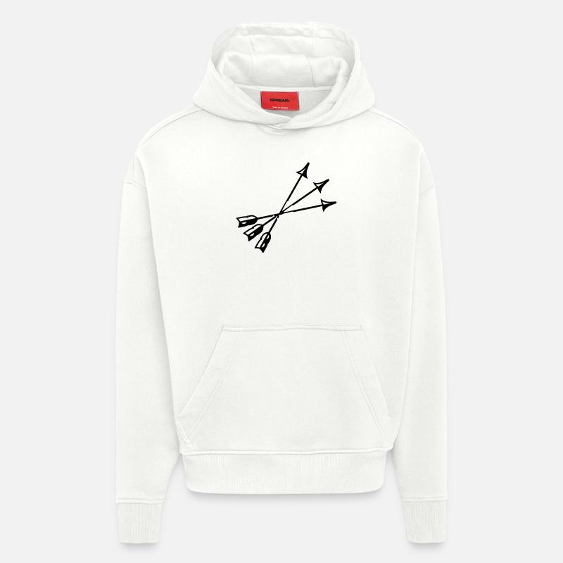 arrows - Hoodie- made by SPREAD  - OFF WHITE