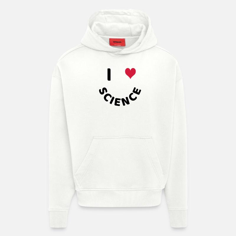 Science - Sweat à capuche bio épais oversize fabriqué en UE - OFF WHITE