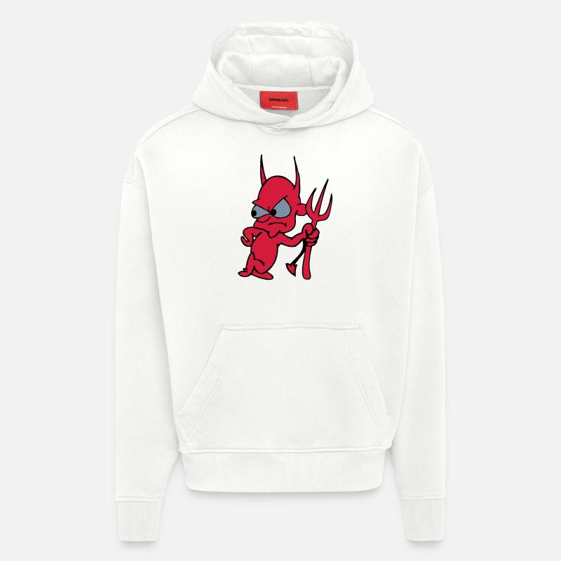 Teufel - Hoodie- made by SPREAD  - OFF WHITE