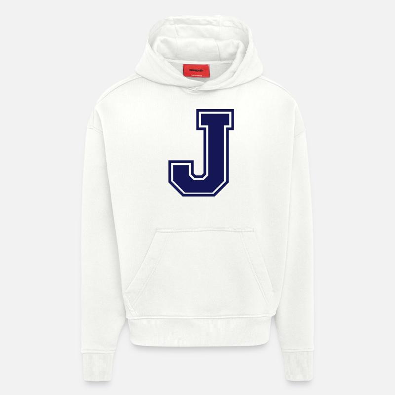 j - Sweat à capuche bio épais oversize fabriqué en UE - OFF WHITE