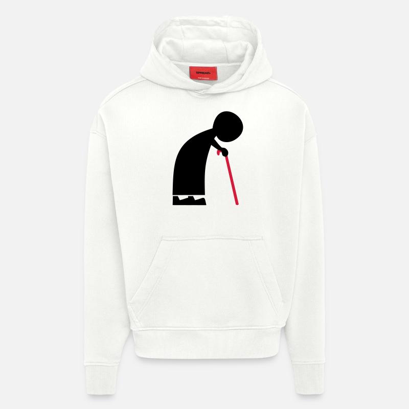 oma - Hoodie- made by SPREAD  - OFF WHITE
