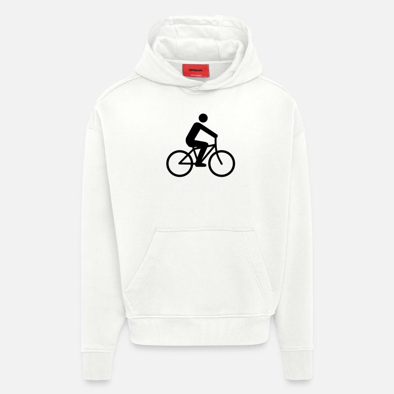 Sport - Radfahrer - Hoodie- made by SPREAD  - OFF WHITE