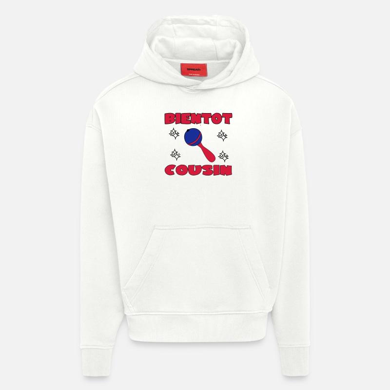 BALDIGER COUSIN - Hoodie- made by SPREAD  - OFF WHITE