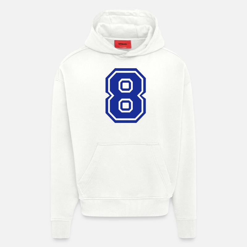 8 - Sweat à capuche bio épais oversize fabriqué en UE - OFF WHITE