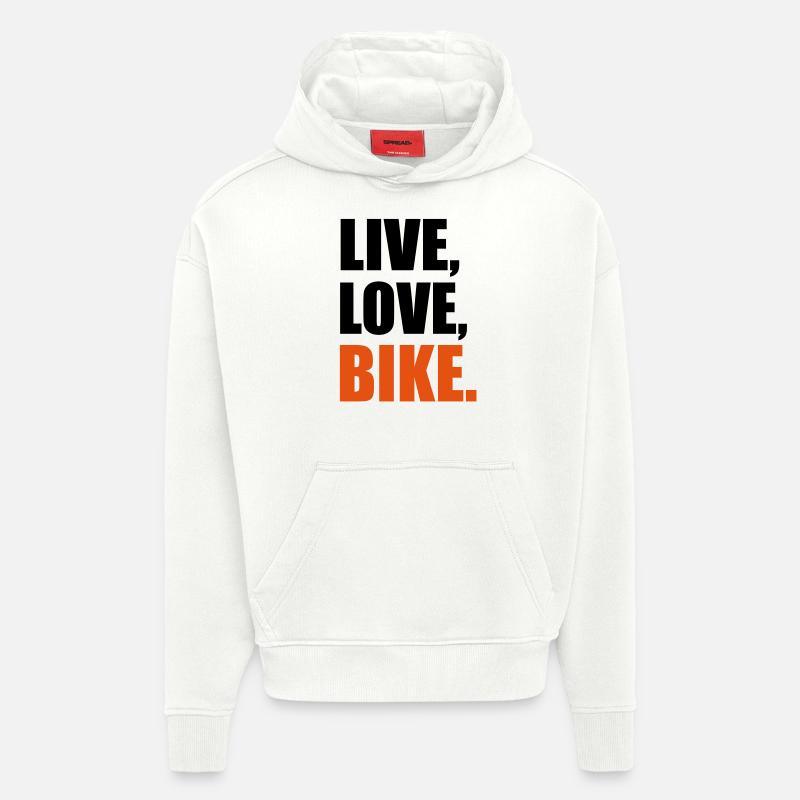 Fahrrad - Hoodie- made by SPREAD  - OFF WHITE
