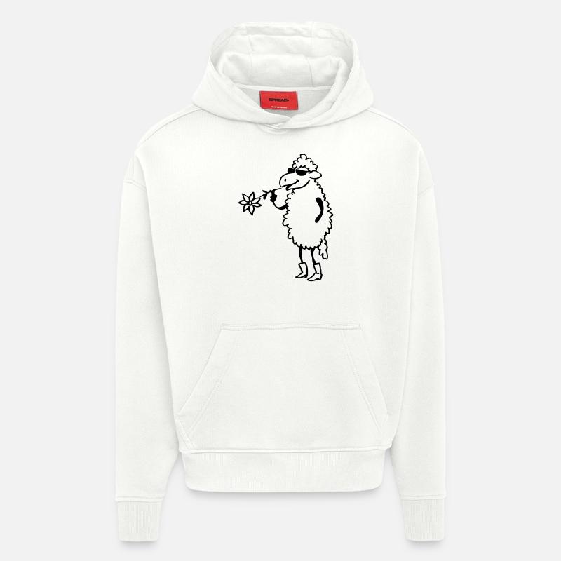 Cooles Schaf - Hoodie- made by SPREAD - OFF WHITE