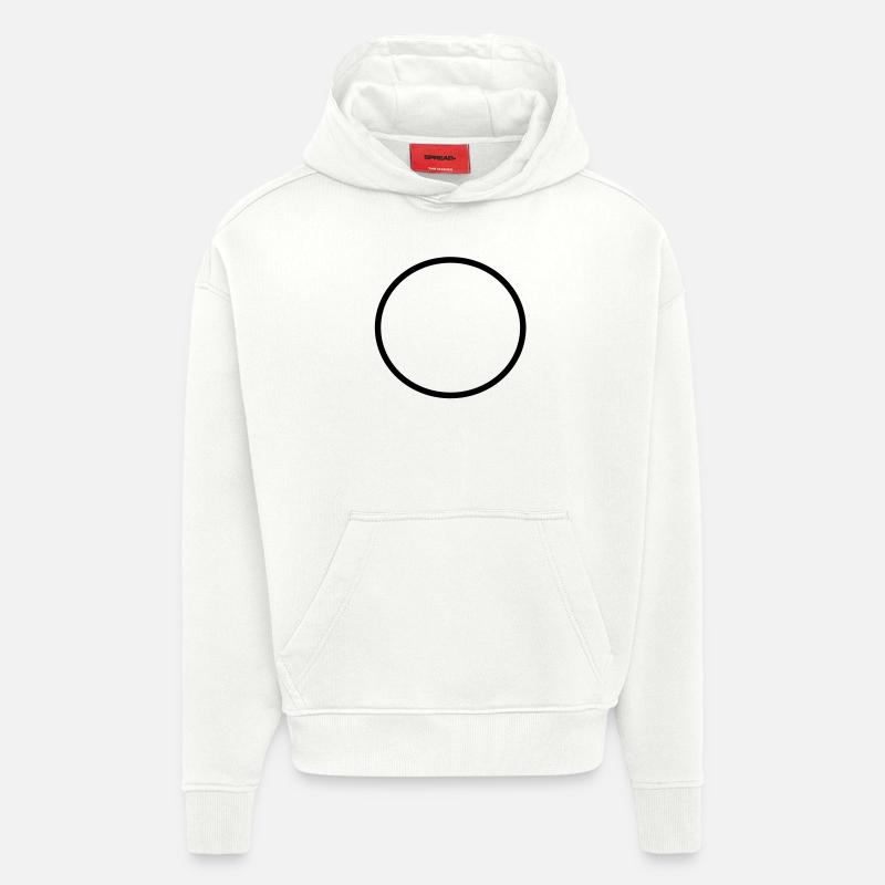 kreis2 - Sweat à capuche bio épais oversize fabriqué en UE - OFF WHITE