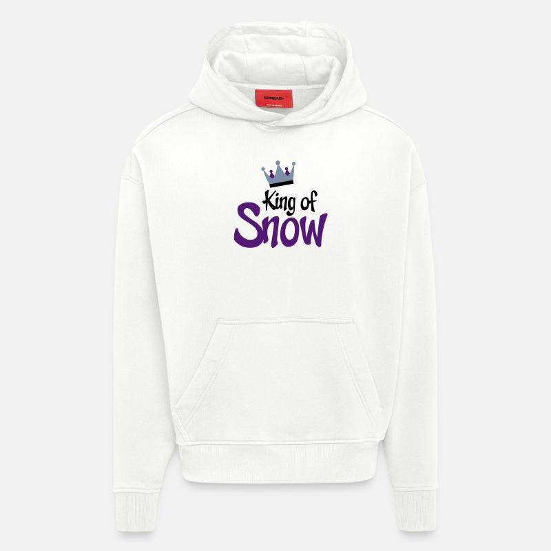 snowboarding - Sweat à capuche bio épais oversize fabriqué en UE - OFF WHITE