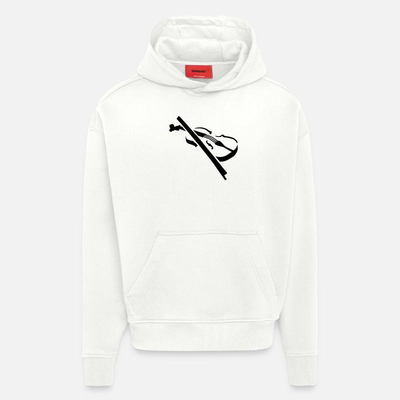 Geige - Hoodie- made by SPREAD - OFF WHITE