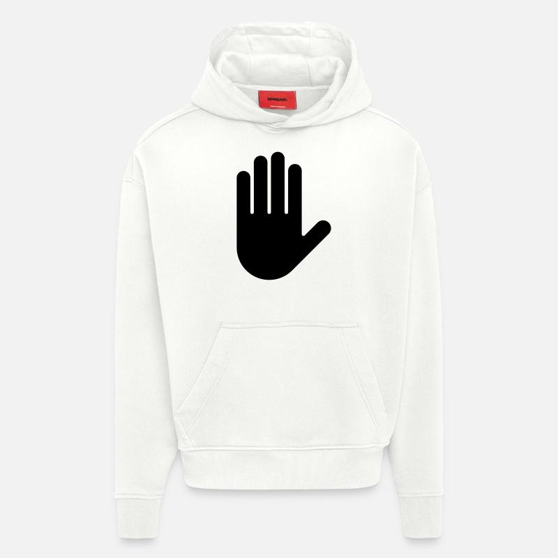 Hand - Hoodie- made by SPREAD  - OFF WHITE