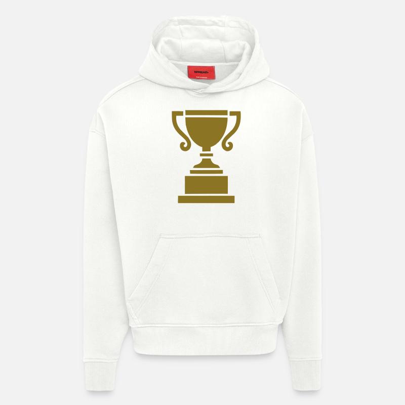 Coupe 1 - Sweat à capuche bio épais oversize fabriqué en UE - OFF WHITE