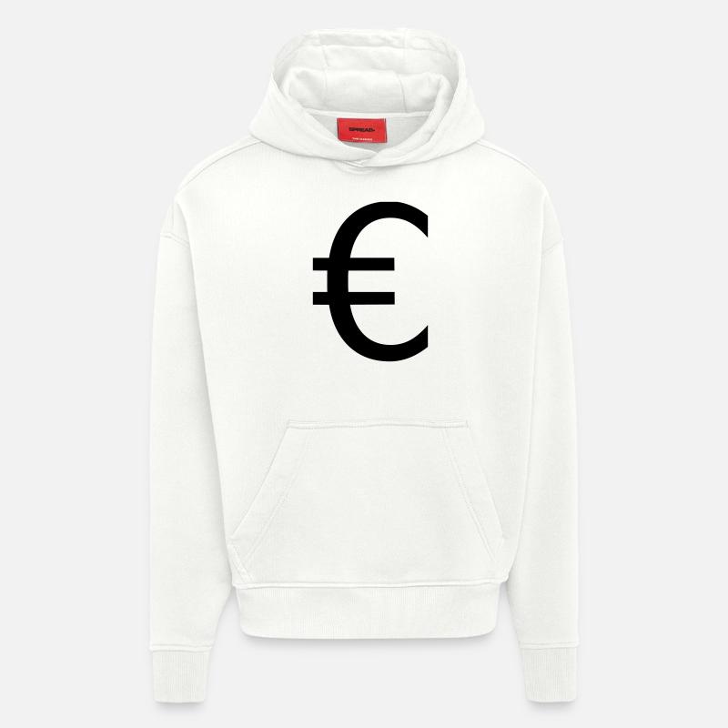 Euro - Sweat à capuche bio épais oversize fabriqué en UE - OFF WHITE