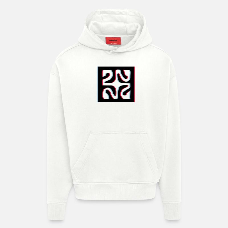 3d Diamant Tattoo - Hoodie- made by SPREAD  - OFF WHITE