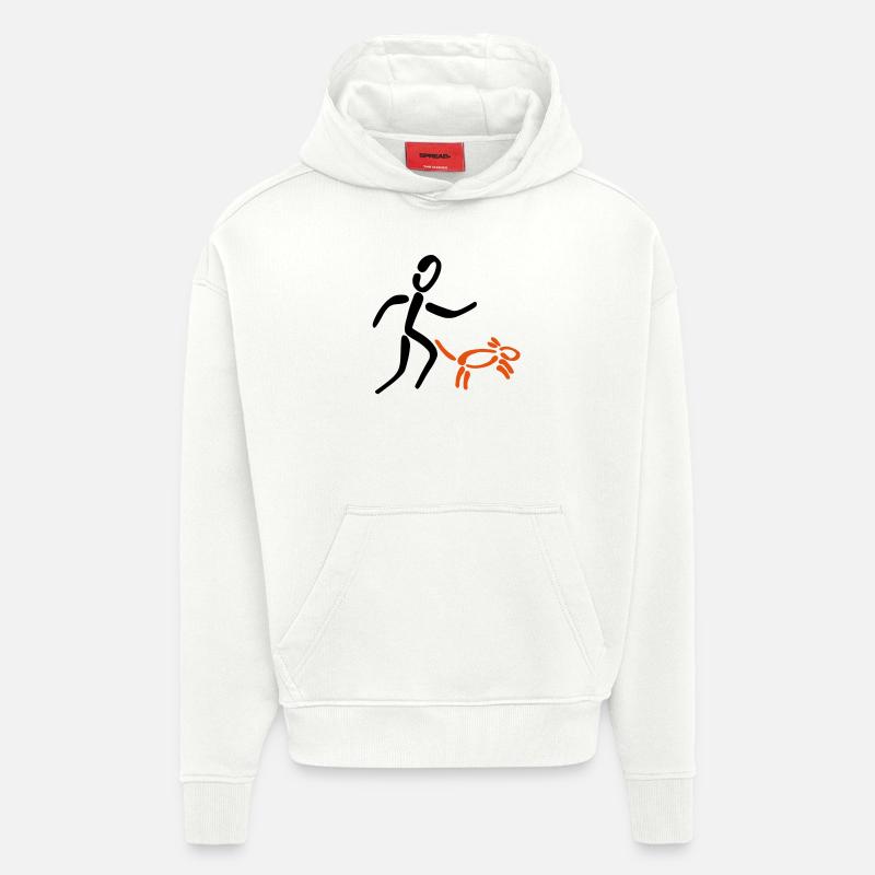 Agility - Sweat à capuche bio épais oversize fabriqué en UE - OFF WHITE