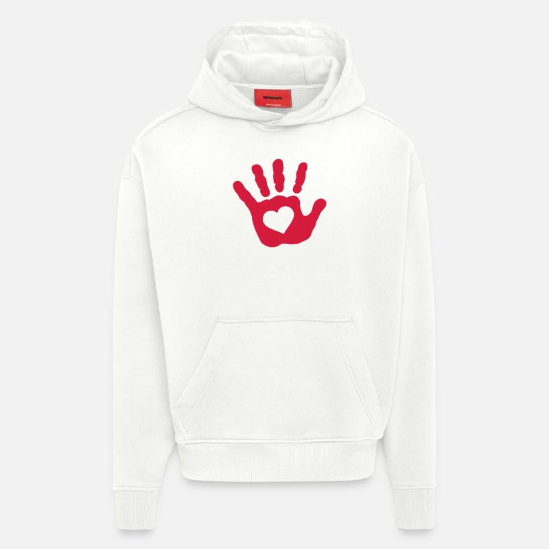 Bébé - Sweat à capuche bio épais oversize fabriqué en UE - OFF WHITE