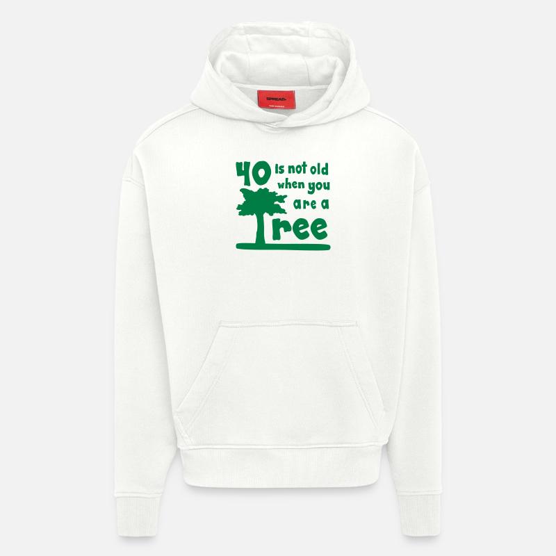 40 - Sweat à capuche bio épais oversize fabriqué en UE - OFF WHITE