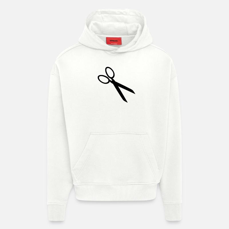 Schere - Hoodie- made by SPREAD - OFF WHITE
