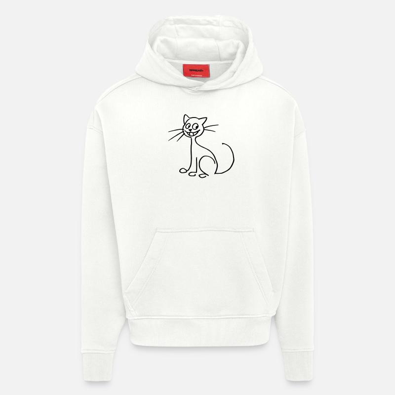 Katze - Hoodie- made by SPREAD  - OFF WHITE