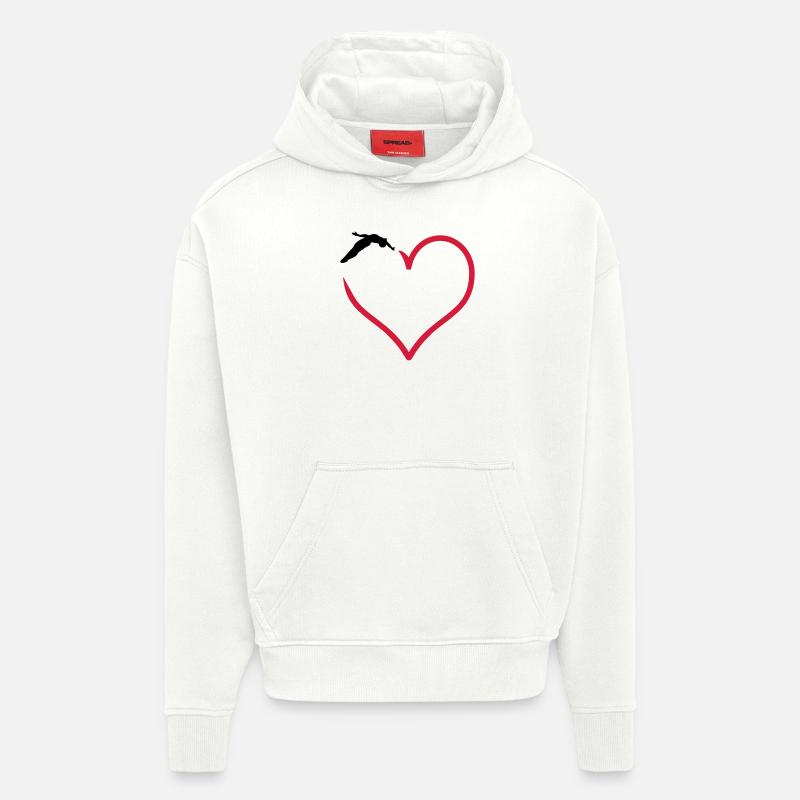 Kunstspringen - Hoodie- made by SPREAD  - OFF WHITE