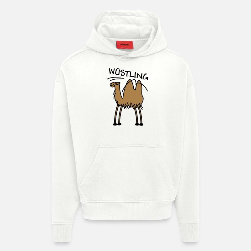 Kamel in der Wüste - Hoodie- made by SPREAD  - OFF WHITE