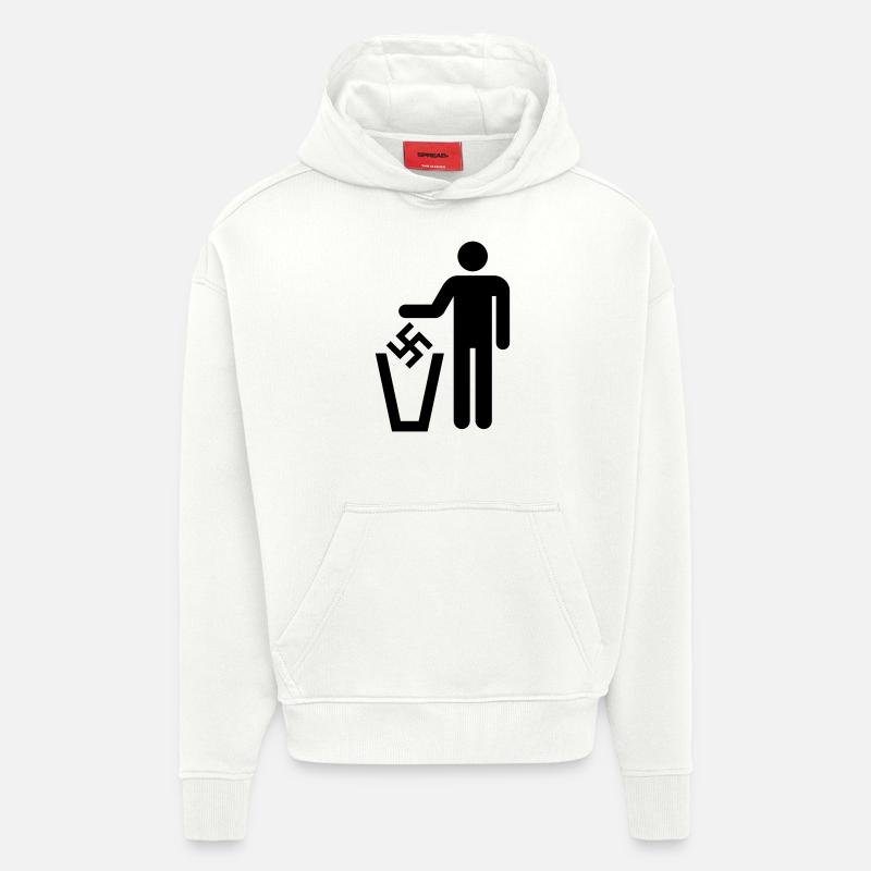 Papierkorb - Hoodie- made by SPREAD  - OFF WHITE