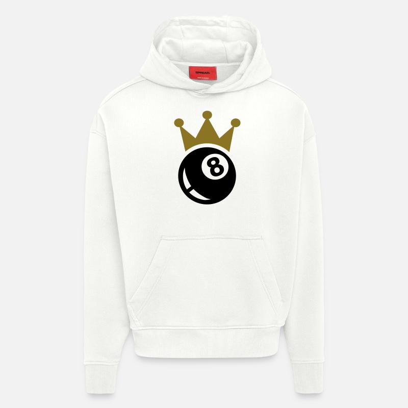 Billard - Sweat à capuche bio épais oversize fabriqué en UE - OFF WHITE