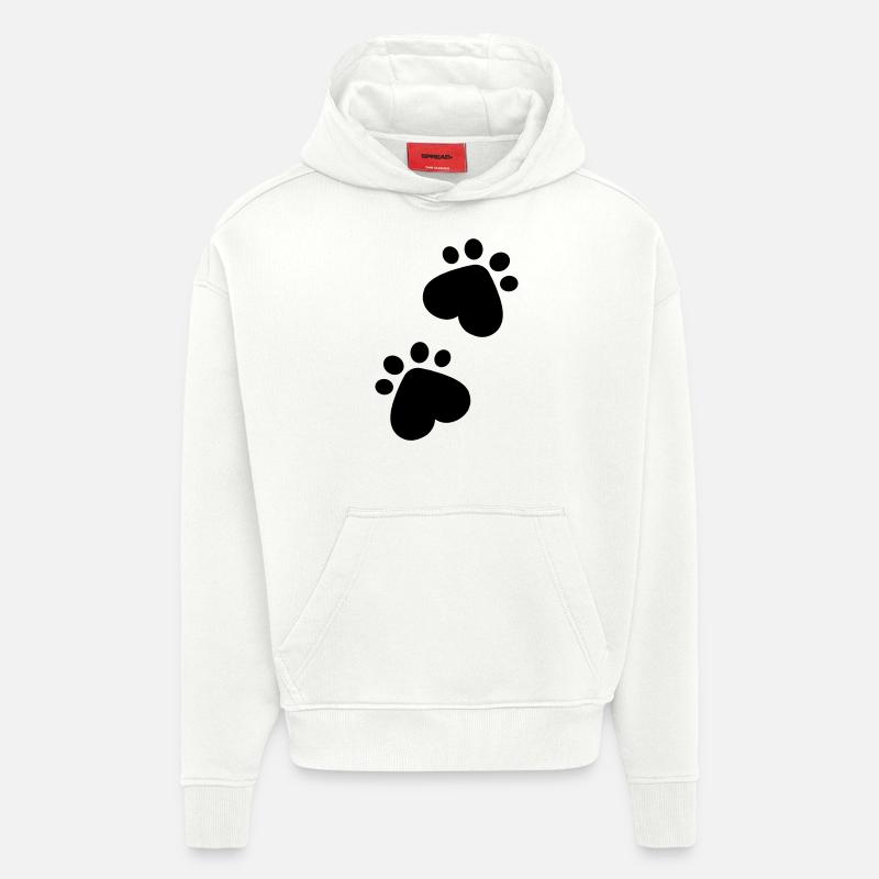 Pfoten - Hoodie- made by SPREAD - OFF WHITE