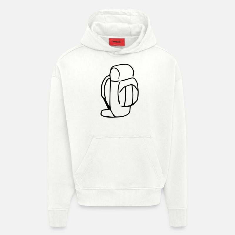 Rucksack,Backpack,packen,Ranzen - Hoodie- made by SPREAD  - OFF WHITE