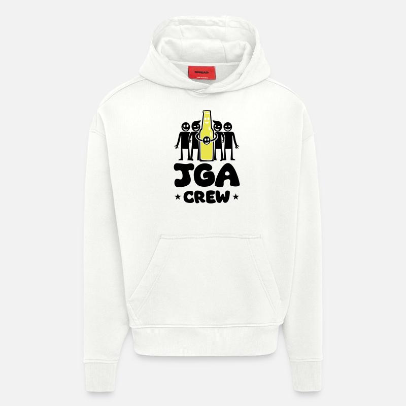 Bachelor Party Crew - Hoodie- made by SPREAD  - OFF WHITE