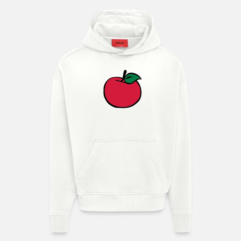 Apfel - Hoodie- made by SPREAD  - OFF WHITE