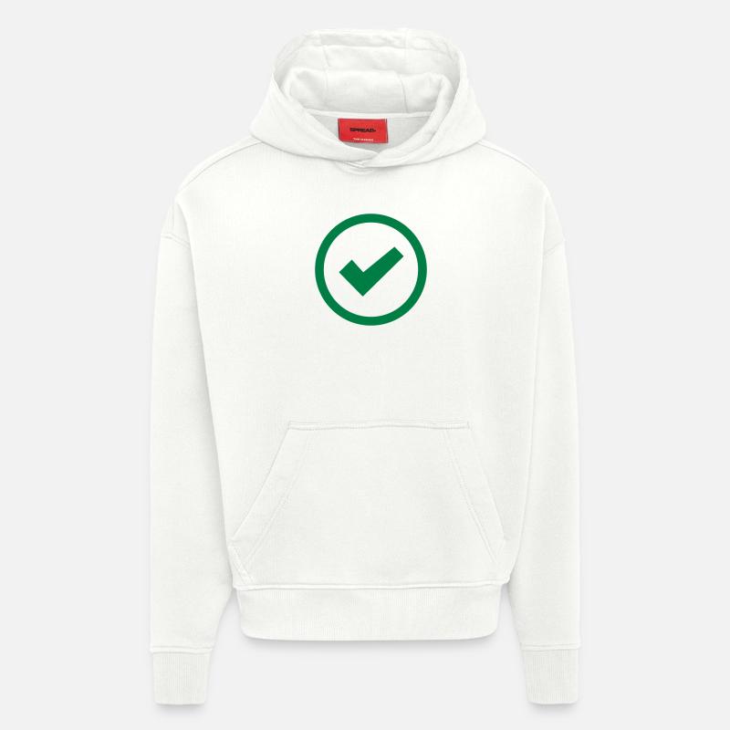 Couperet - Sweat à capuche bio épais oversize fabriqué en UE - OFF WHITE
