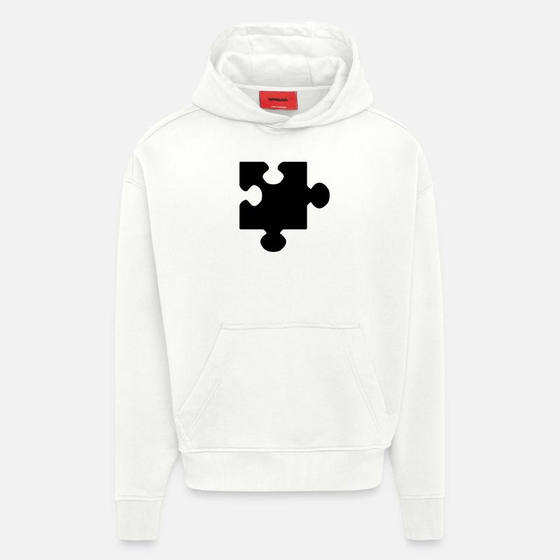 puzzel - Hoodie- made by SPREAD  - OFF WHITE