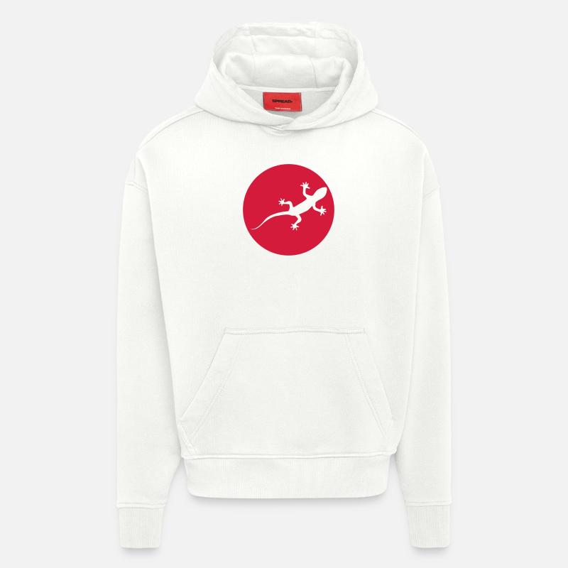 gecko03 - Hoodie- made by SPREAD  - OFF WHITE