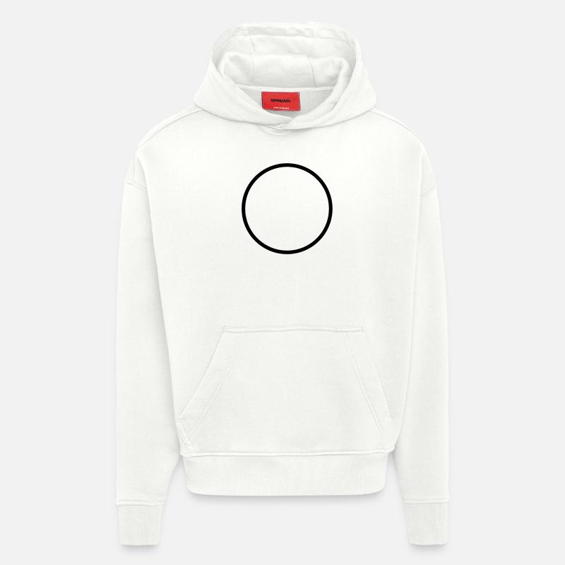 A Personnaliser / Custom / Customiser / Customize - Sweat à capuche bio épais oversize fabriqué en UE - OFF WHITE