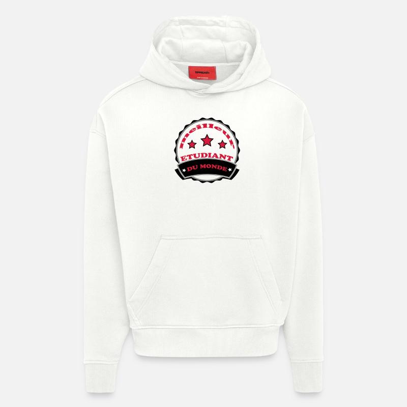 DER BESTE STUDENT DER WELT - Hoodie- made by SPREAD  - OFF WHITE