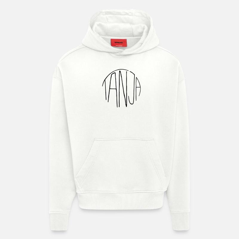 Tanja - Sweat à capuche bio épais oversize fabriqué en UE - OFF WHITE