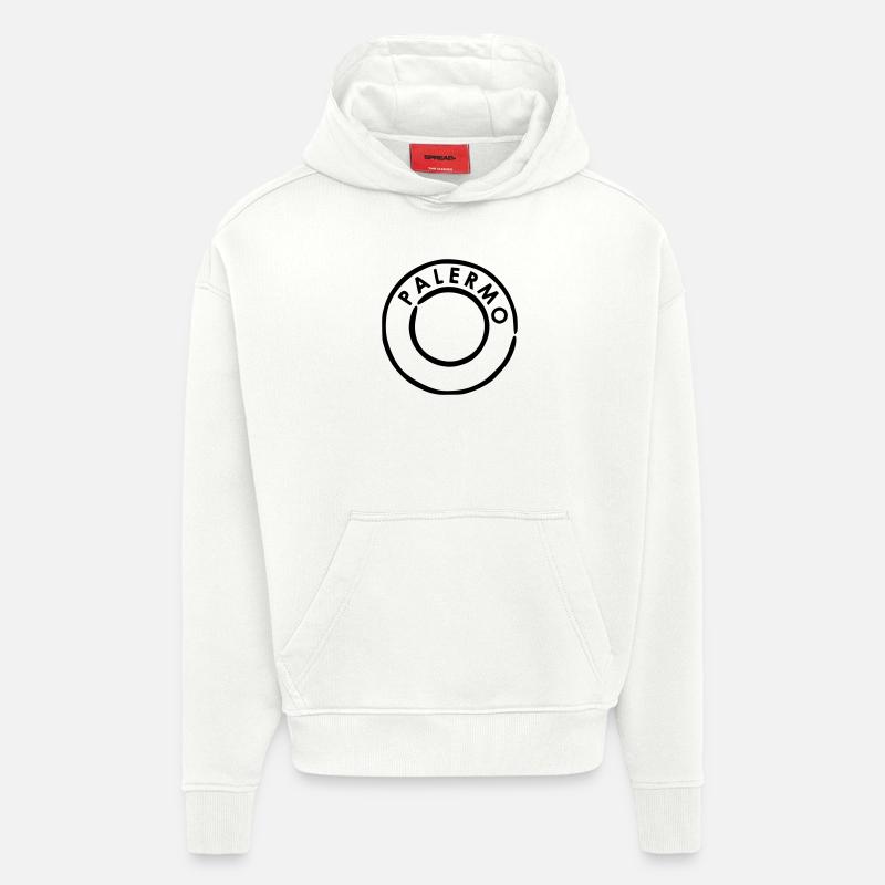 Palermo - Sweat à capuche bio épais oversize fabriqué en UE - OFF WHITE